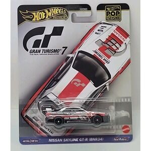 Hot Wheels Premium Pop‎ Culture Nissan Skyline GT-R BNR34 Gran Turismo Car Toy